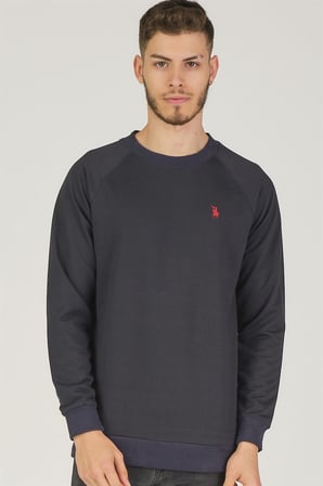 V4003 DEWBERRY REGLAN KOL ERKEK SWEATSHIRT-LACİVERT