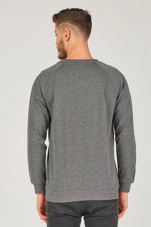 V4003 DEWBERRY REGLAN KOL ERKEK SWEATSHIRT-ANTRASİT
