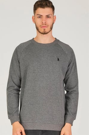 V4003 DEWBERRY REGLAN KOL ERKEK SWEATSHIRT-ANTRASİT