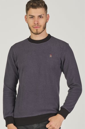V4004 DEWBERRY ERKEK SWEATSHIRT-ANTRASİT