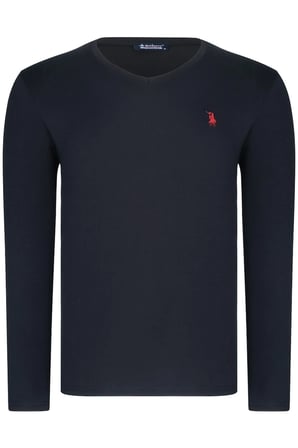 ÜÇLÜ SET T8587 DEWBERRY V YAKA ERKEK SWEATSHIRT-SİYAH-BEYAZ-LACİVERT