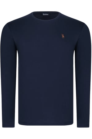 ÜÇLÜ SET T8588 DEWBERRY YUVARLAK YAKA ERKEK SWEATSHIRT-LACİVERT-ANTRASİT-BEYAZ