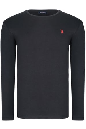 ÜÇLÜ SET T8588 DEWBERRY YUVARLAK YAKA ERKEK SWEATSHIRT-SİYAH-BEYAZ-ANTRASİT
