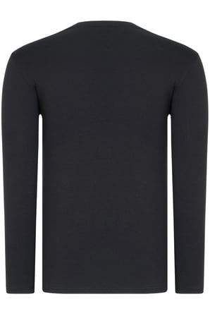 İKİLİ SET T8588 DEWBERRY YUVARLAK YAKA ERKEK SWEATSHIRT-SİYAH-SİYAH