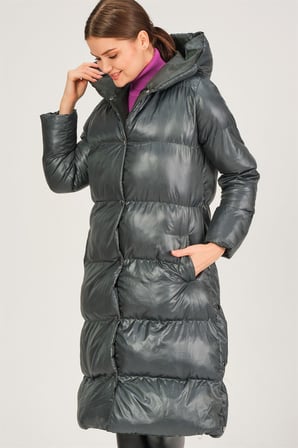 Z6730 DEWBERRY HK STYLE BAYAN KABAN-YEŞİL