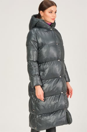 Z6730 DEWBERRY HK STYLE BAYAN KABAN-YEŞİL