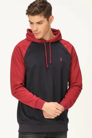 V4005 DEWBERRY ERKEK SWEATSHIRT-LACİVERT- BORDO