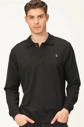 V4007 DEWBERRY ERKEK SWEATSHIRT-SİYAH