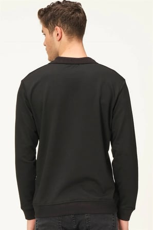 V4007 DEWBERRY ERKEK SWEATSHIRT-SİYAH