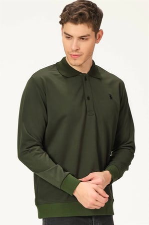 V4007 DEWBERRY ERKEK SWEATSHIRT-HAKİ