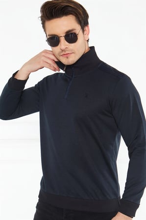 V4008 DEWBERRY ERKEK SWEATSHIRT-LACİVERT