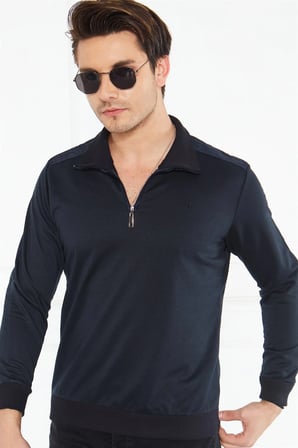 V4008 DEWBERRY ERKEK SWEATSHIRT-LACİVERT