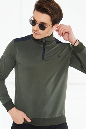 V4008 DEWBERRY ERKEK SWEATSHIRT-HAKİ