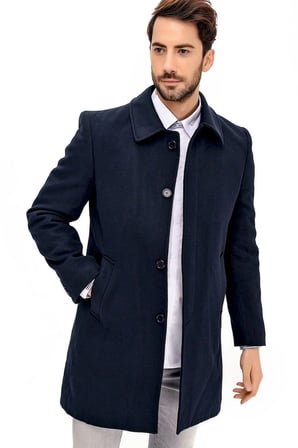 Dewberry Erkek Palto Lacivert PLT8365 | Günlük Dış Giyim ve Şehir Stili, Kazak ve Gömlek Üzerine Katmanlı Kullanım, Jean ve Kumaş Pantolon Kombinleri, Ofis, Hafta Sonu ve Akşam Buluşmaları, Seyahat ve Mevsim Geçişi Gardırobu, Günlük Stil