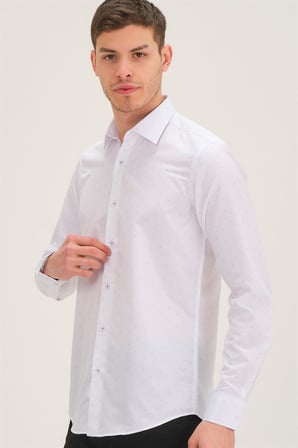 Dewberry Erkek Gömlek Beyaz G748 | Günlük ve Ofis Giyimi, Jean, Chino ve Kumaş Pantolon Kombinleri, Ceket ve Blazer Altına Smart Casual Stil, İşten Hafta Sonuna Şehir Gardırobu, Arkadaş Buluşmaları ve Akşam Yemeği, Loafer veya Sneaker ile Kombinleme