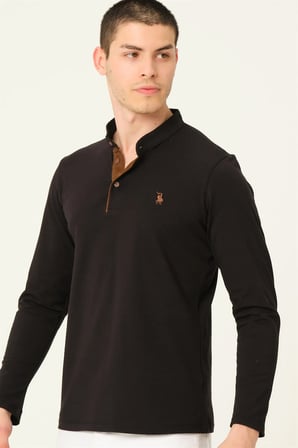 V4009 DEWBERRY ERKEK SWEATSHIRT-SİYAH