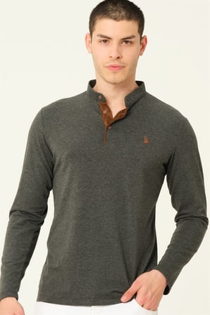 V4009 DEWBERRY ERKEK SWEATSHIRT-ANTRASİT