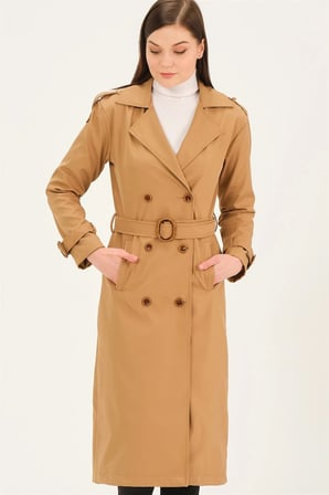 Z6737 DEWBERRY BAYAN TRENÇKOT-CAMEL