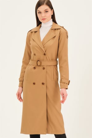 Z6737 DEWBERRY BAYAN TRENÇKOT-CAMEL