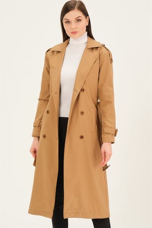 Z6737 DEWBERRY BAYAN TRENÇKOT-CAMEL