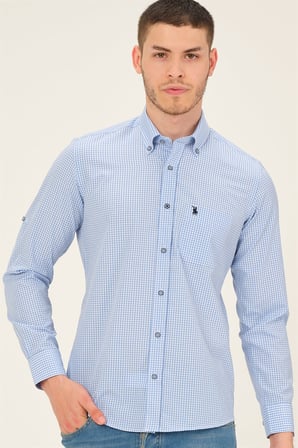 Dewberry Erkek Gömlek Mavi G771 | Günlük ve Ofis Giyimi, Jean, Chino ve Kumaş Pantolon Kombinleri, Ceket ve Blazer Altına Smart Casual Stil, İşten Hafta Sonuna Şehir Gardırobu, Arkadaş Buluşmaları ve Akşam Yemeği, Loafer veya Sneaker ile Kombinleme