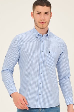 Dewberry Erkek Gömlek Mavi G771 | Günlük ve Ofis Giyimi, Jean, Chino ve Kumaş Pantolon Kombinleri, Ceket ve Blazer Altına Smart Casual Stil, İşten Hafta Sonuna Şehir Gardırobu, Arkadaş Buluşmaları ve Akşam Yemeği, Loafer veya Sneaker ile Kombinleme