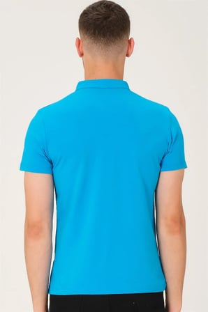 T8560 DEWBERRY T-SHIRT-TURKUAZ
