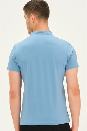 T8560 DEWBERRY T-SHIRT-İNDİGO