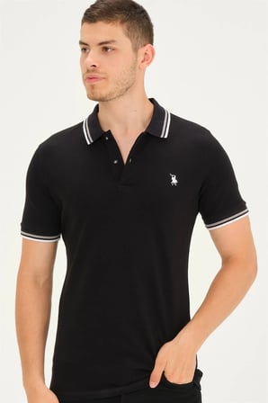 T8594 DEWBERRY ERKEK T-SHIRT-SİYAH