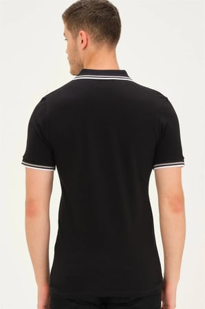 T8594 DEWBERRY ERKEK T-SHIRT-SİYAH