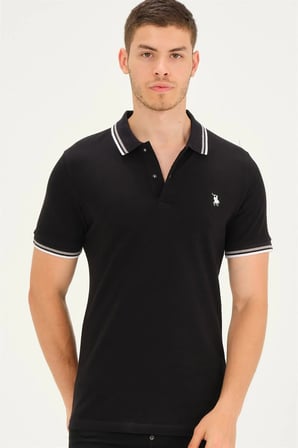T8594 DEWBERRY ERKEK T-SHIRT-SİYAH