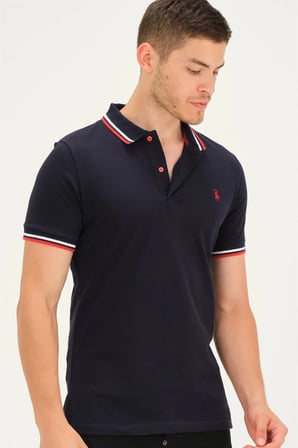 T8594 DEWBERRY ERKEK T-SHIRT-LACİVERT