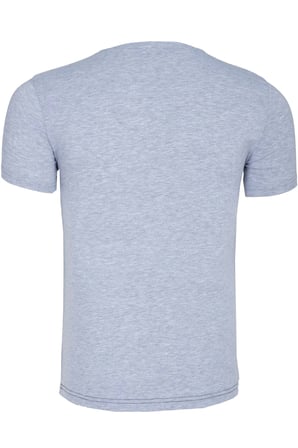 T8593 DEWBERRY ERKEK T-SHIRT-AÇIK GRİ