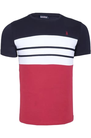 T8593 DEWBERRY ERKEK T-SHIRT-AÇIK LACİVERT