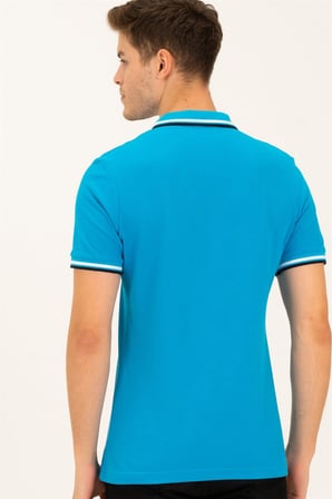 T8594 DEWBERRY ERKEK T-SHIRT-MAVİ