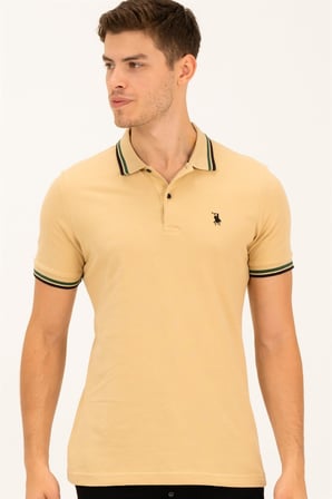 T8594 DEWBERRY ERKEK T-SHIRT-BEJ
