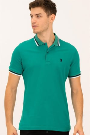 T8594 DEWBERRY ERKEK T-SHIRT-AÇIK YEŞİL