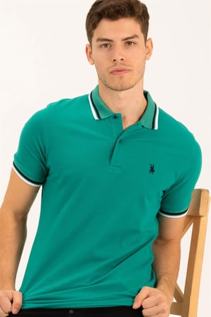 T8594 DEWBERRY ERKEK T-SHIRT-AÇIK YEŞİL