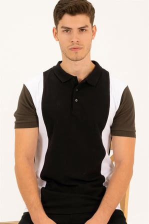 T8596 DEWBERRY ERKEK TSHIRT-SİYAH