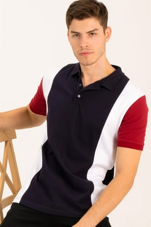 T8596 DEWBERRY ERKEK TSHIRT-LACİVERT