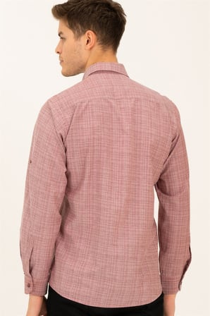 Dewberry Erkek Gömlek Bordo G779 | Günlük ve Ofis Giyimi, Jean, Chino ve Kumaş Pantolon Kombinleri, Ceket ve Blazer Altına Smart Casual Stil, İşten Hafta Sonuna Şehir Gardırobu, Arkadaş Buluşmaları ve Akşam Yemeği, Loafer veya Sneaker ile Kombinleme