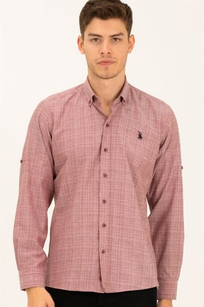 Dewberry Erkek Gömlek Bordo G779 | Günlük ve Ofis Giyimi, Jean, Chino ve Kumaş Pantolon Kombinleri, Ceket ve Blazer Altına Smart Casual Stil, İşten Hafta Sonuna Şehir Gardırobu, Arkadaş Buluşmaları ve Akşam Yemeği, Loafer veya Sneaker ile Kombinleme