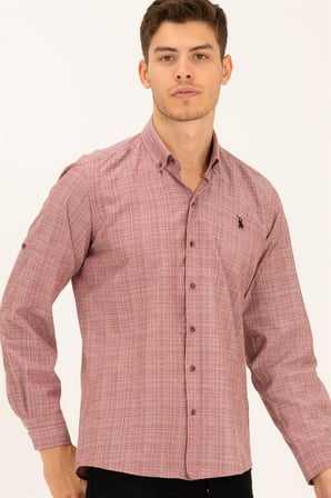 Dewberry Erkek Gömlek Bordo G779 | Günlük ve Ofis Giyimi, Jean, Chino ve Kumaş Pantolon Kombinleri, Ceket ve Blazer Altına Smart Casual Stil, İşten Hafta Sonuna Şehir Gardırobu, Arkadaş Buluşmaları ve Akşam Yemeği, Loafer veya Sneaker ile Kombinleme