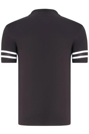 T8585 DEWBERRY ERKEK T-SHIRT-AÇIK SİYAH-BEYAZ