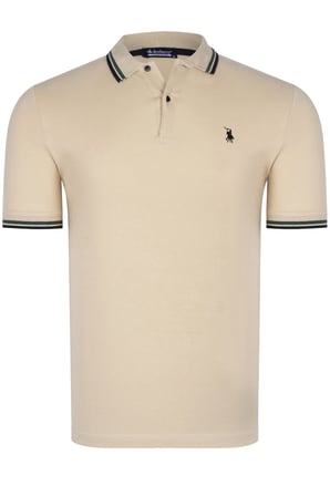 T8594 DEWBERRY ERKEK T-SHIRT-KOYU BEJ