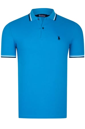 T8594 DEWBERRY ERKEK T-SHIRT-KOYU MAVİ