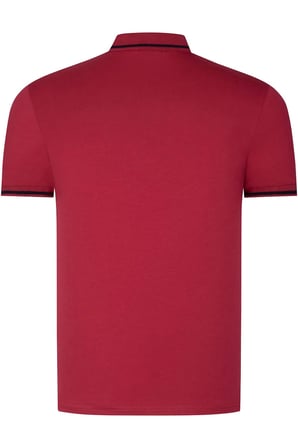 T8586 DEWBERRY ERKEK POLO YAKA T-SHIRT-KOYU BORDO