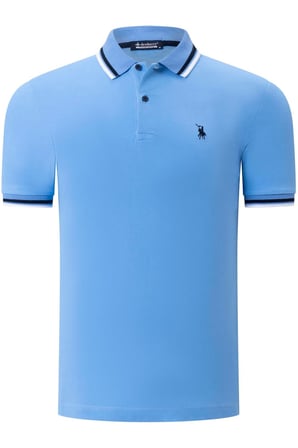 T8594 DEWBERRY ERKEK T-SHIRT-DÜZ AÇIK MAVİ