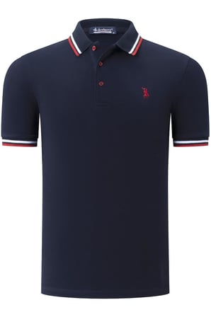 İKİLİ SET T8594 DEWBERRY ERKEK T-SHIRT-SİYAH-LACİVERT