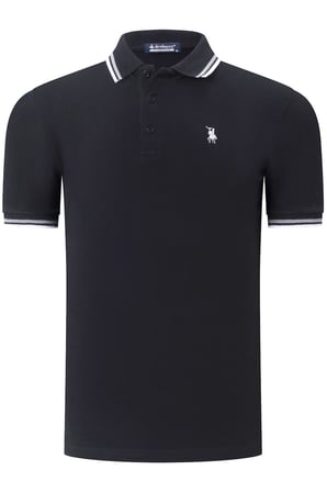İKİLİ SET T8594 DEWBERRY ERKEK T-SHIRT-SİYAH-LACİVERT